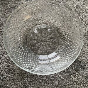 Elegant Clear Glass Art Bowl